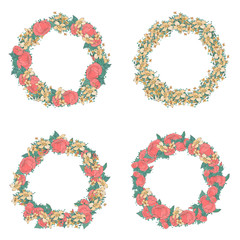 Floral wreath set