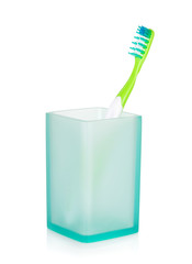 Toothbrush in a glass