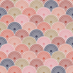 Fototapeta premium Overlap Circle Pattern