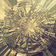 Old grunge textured background. With different color patterns: yellow (beige); purple (violet); gray; black