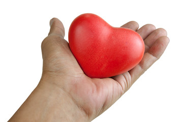 Obraz premium handle with heart care