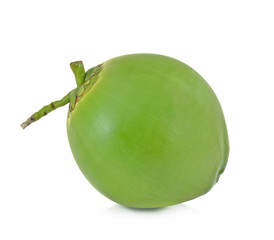 coconut on white background