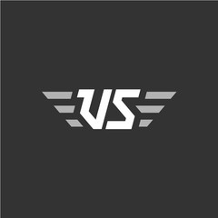 VS versus letters abbreviation sign