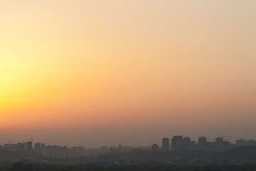 Fototapeta premium sunset cityscape