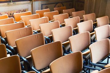 Seats in the hall