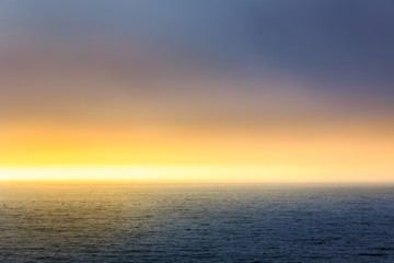 Sunset on the sea