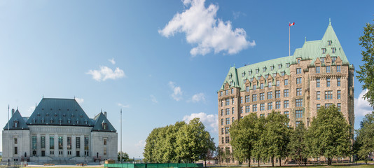 Fototapeta premium Justice Building and Supreme Court of Canada on Parliament Hill Ottawa Ontario Canada