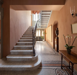 Staircase of a luxury mansion