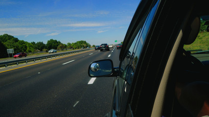 Fototapeta na wymiar Driving in Sanford, Florida, USA