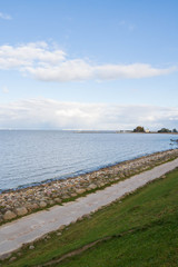 Fototapeta na wymiar The Gulf of Finland in the Park Peterhof