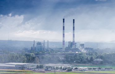 Steel mill in Nowa Huta district, Krakow, Poland