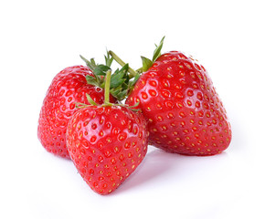Strawberry on white background