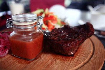 blurred background in the Italian cafes