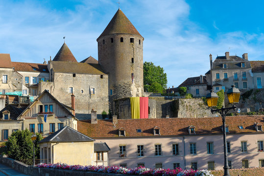 Medieval town Semur-en-Auxois, Burgundy, France