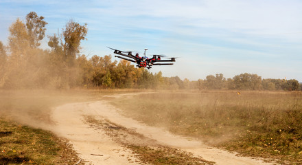 Fototapeta premium Octocopter, copter, drone