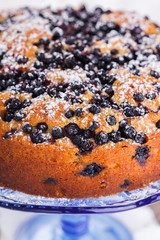 Blueberry pie.selective focus