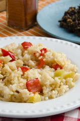 Rice with bell peppers