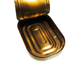 Leere Fischkonserve, Freisteller