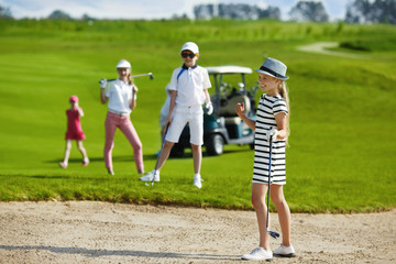 Kids golf competition