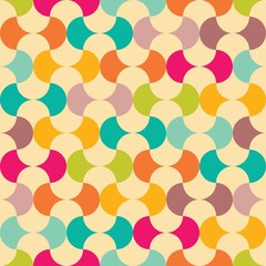 Vector modern seamless colorful geometry pattern, color abstract geometric background, trendy multicolored print, retro texture, hipster fashion design