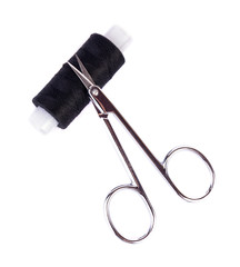 Thread and scissors