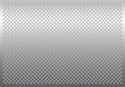 Gray Metal Background, Vector Pattern Texture