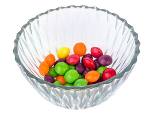 Sweets in a glass vase