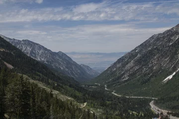 Cercles muraux Canyon Salt Lake Valley from Little Cottonwood Canyon 2015-10-26