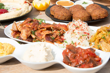 Different appetizer and anti pasti