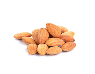 almond nuts isolated on white background