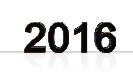 2016 - year number New Year - 