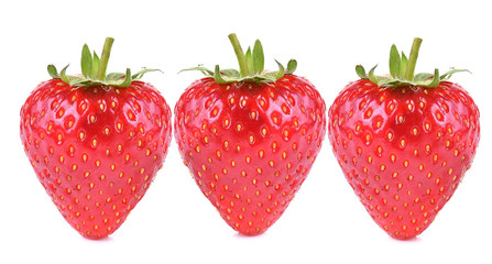 Strawberry on white background