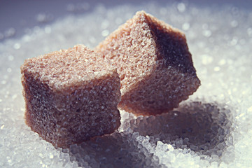 pieces of brown sugar