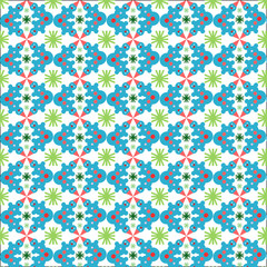 Christmas seamless pattern with snowman