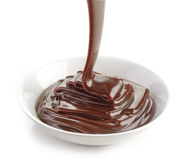 Bowl of chocolate sauce
