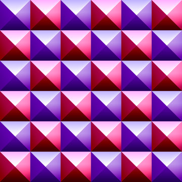 Colorful pyramids seamless vetor pattern