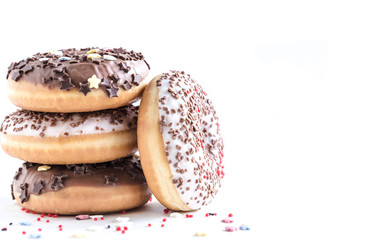 American chocolate donuts