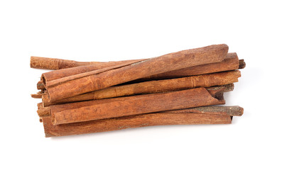 cinnamon isolated on white background
