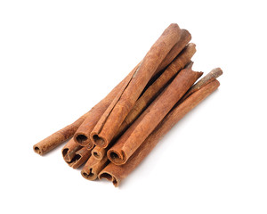 cinnamon isolated on white background