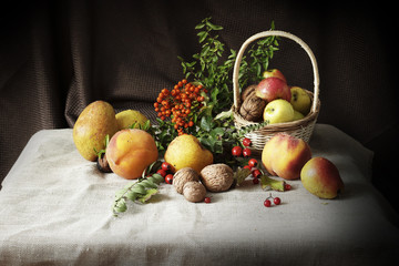 Still life with fruits