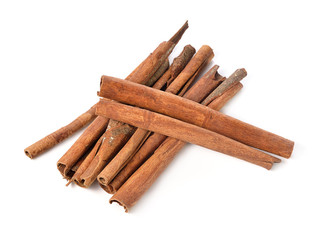 cinnamon isolated on white background