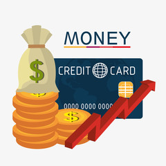 Money, economy, business and savings. 