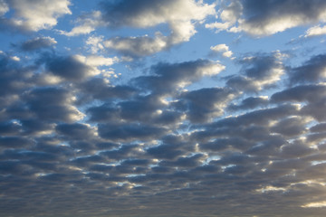 Clouds on blue sky