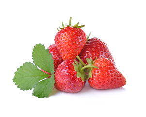  Strawberry isolated on white background