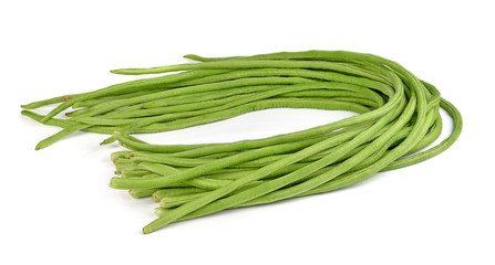 yardlong bean isolated on white background.