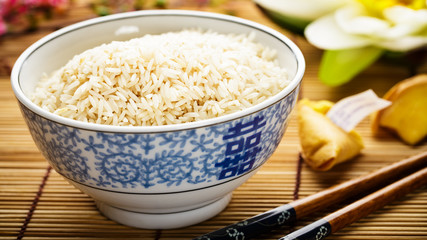 Reis in Schale - Rice in a bowl