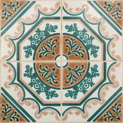 Traditional Portuguese glazed tiles