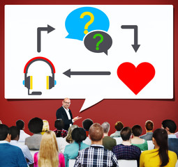 Obraz premium Heart Love Passion Feeling Togetherness Meeting Concept