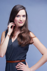 Fototapeta premium portrait of young woman isolated