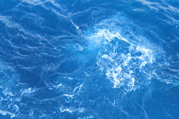Deep blue sea bubbles photo image